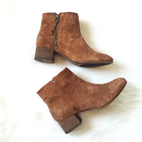 Trask Shoes - Trask Congac Vivian Suede Ankle Boot